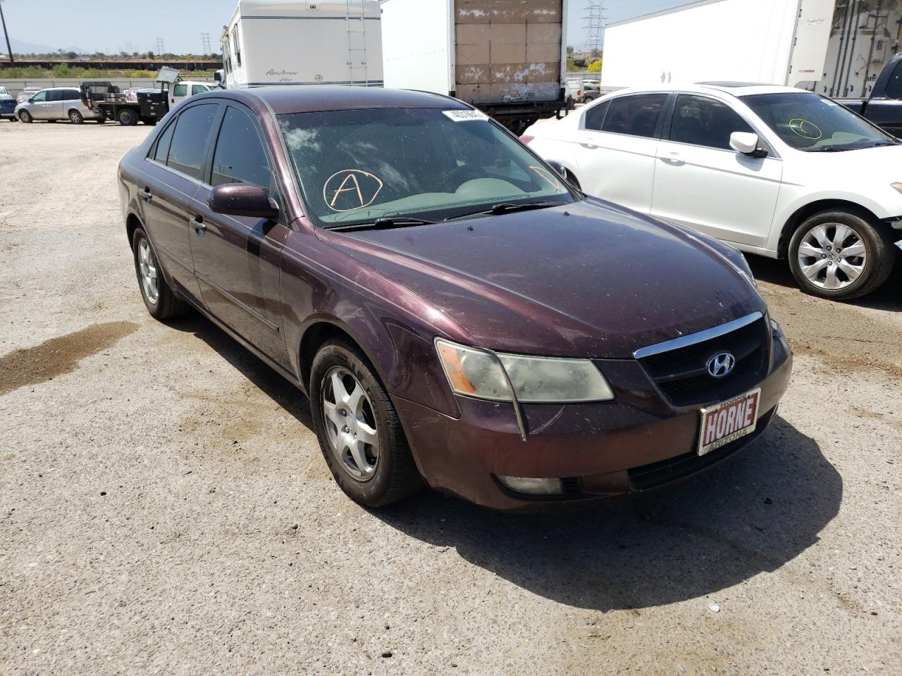 HYUNDAI SONATA GLS 2006 with VIN 5NPEU46F36H147275 - Photo from auction