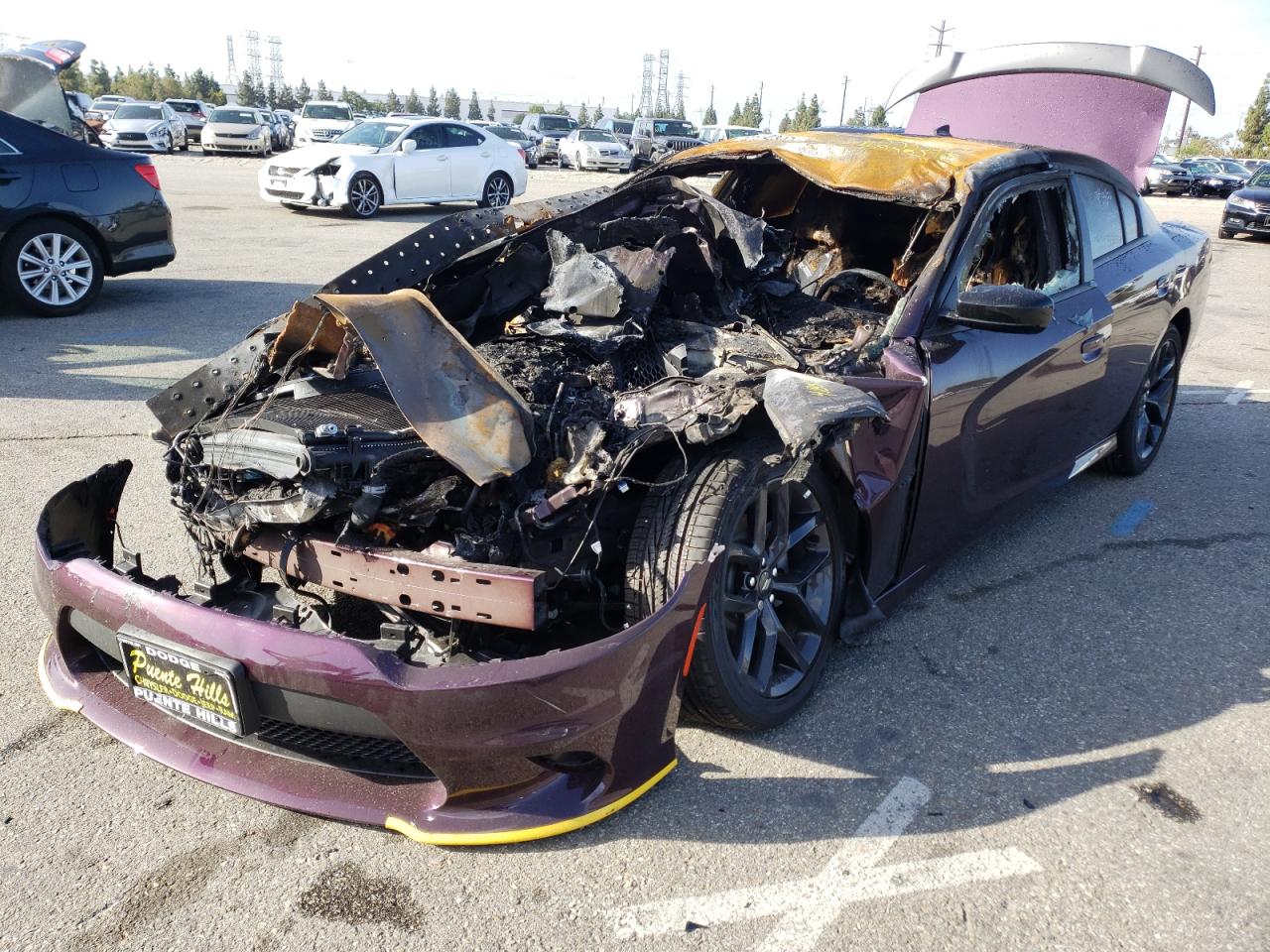 Photo 2 from auction – 2021 DODGE CHARGER R/ with VIN 2C3CDXCTXMH684660