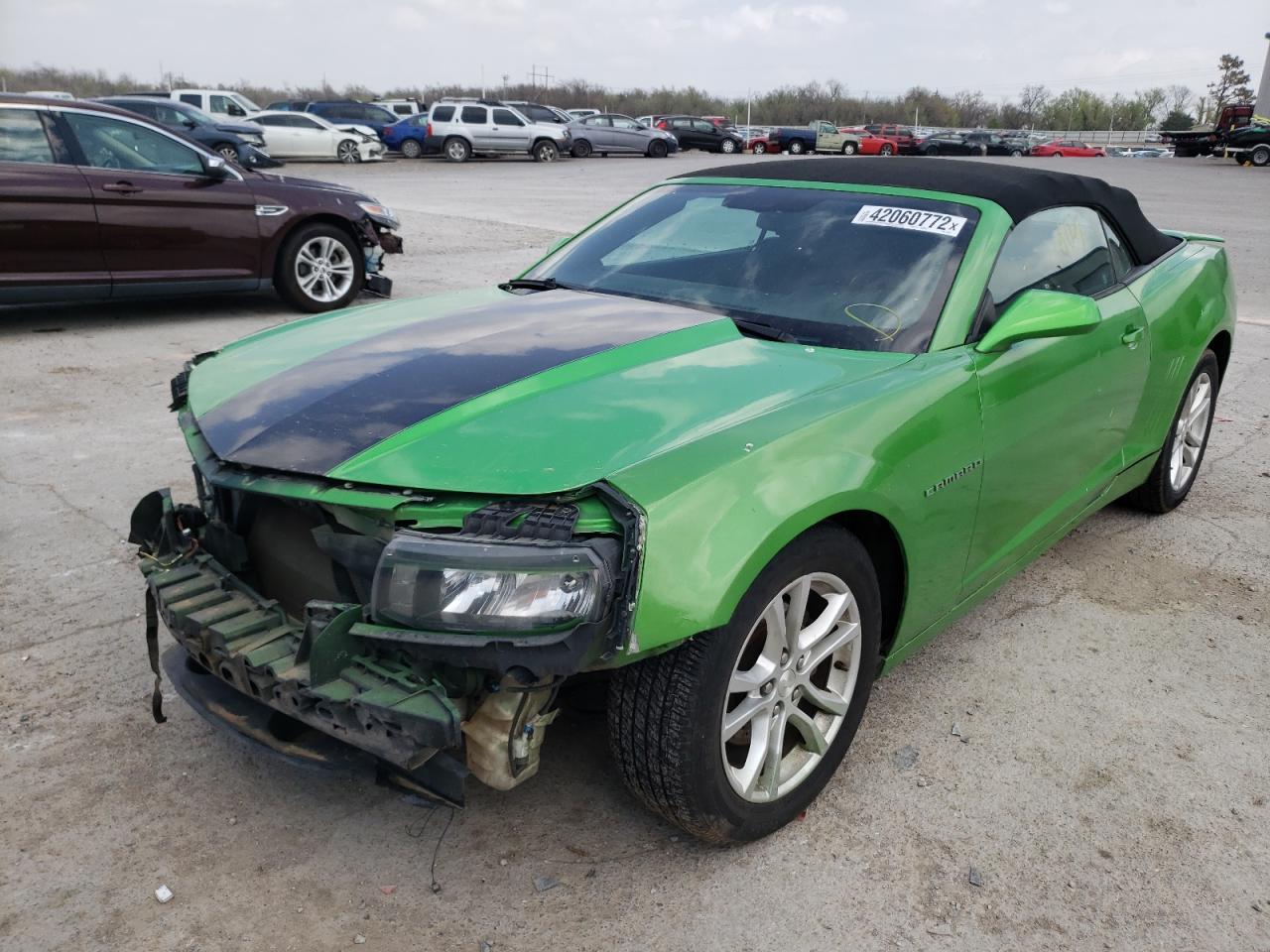 Photo 2 from auction – 2014 CHEVROLET CAMARO LT with VIN 2G1FB3D37E9136576