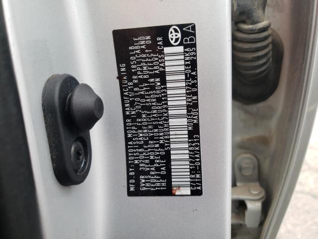 Photo 10 from auction – 2019 TOYOTA COROLLA L with VIN 5YFBURHE7KP911131