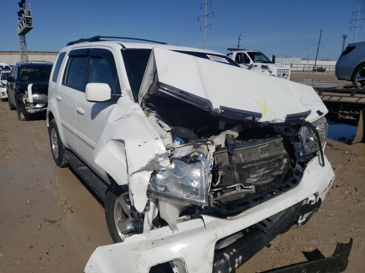 HONDA PILOT EX 2011 with VIN 5FNYF4H42BB102789 - Photo from auction