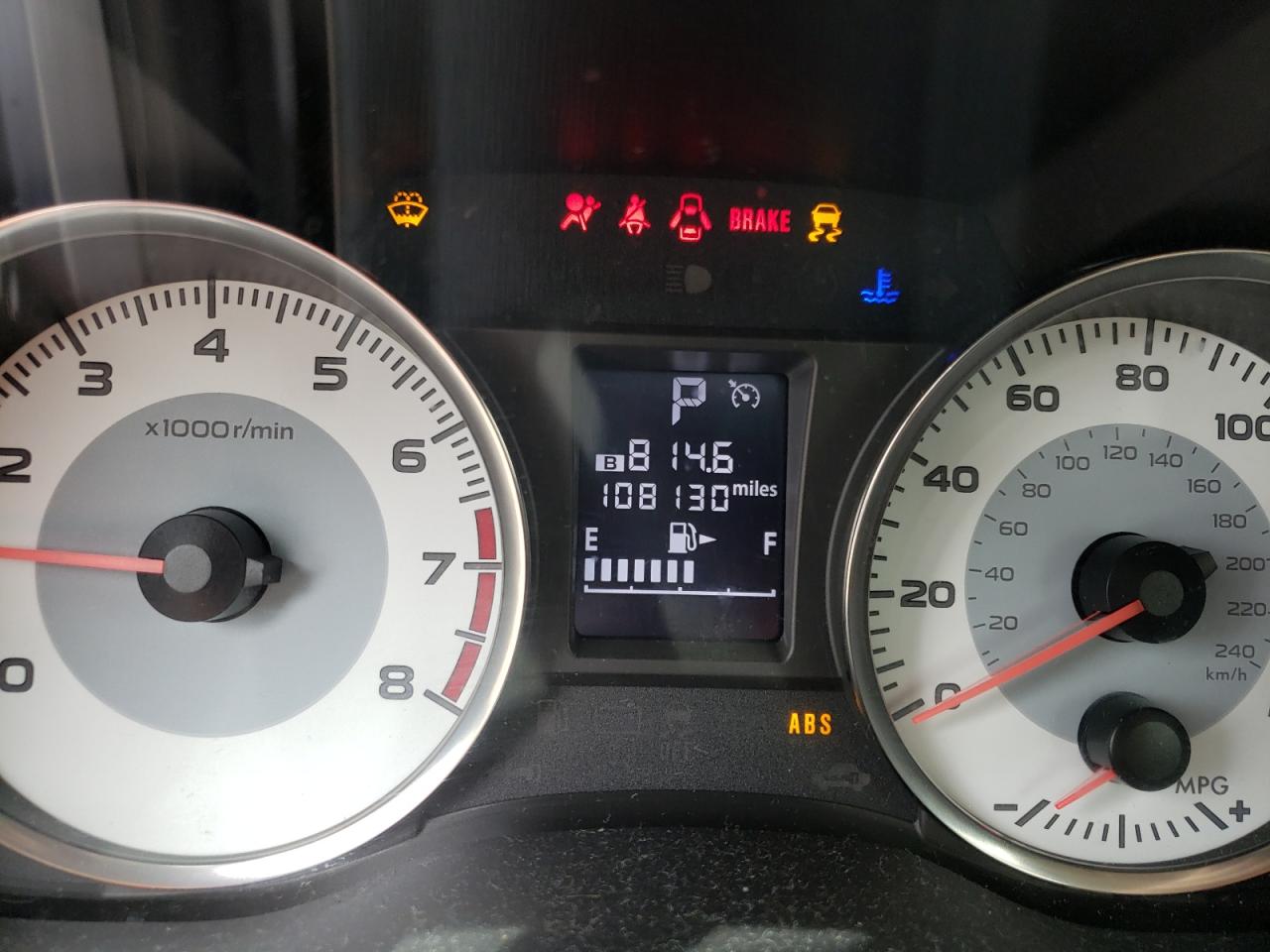 Photo 8 from auction – 2013 SUBARU IMPREZA SP with VIN JF1GPAR60D2217927