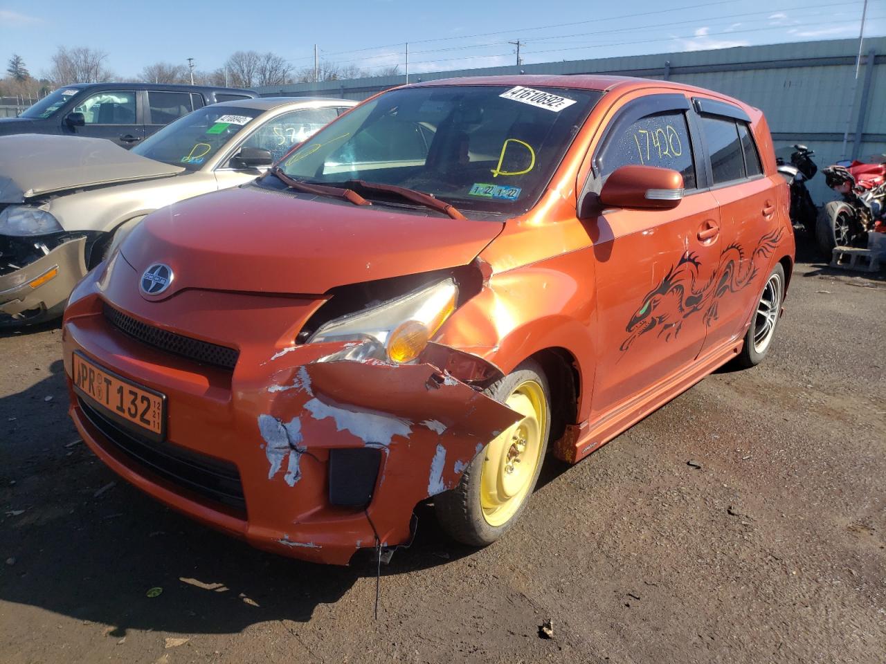 Photo 2 from auction – 2008 TOYOTA SCION with VIN JTKKU10458J031720