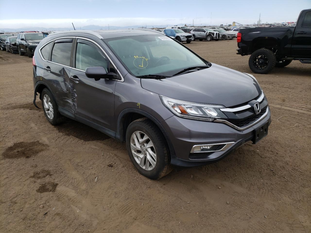 HONDA CR-V EXL 2015 with VIN 5J6RM4H76FL105468 - Photo from auction