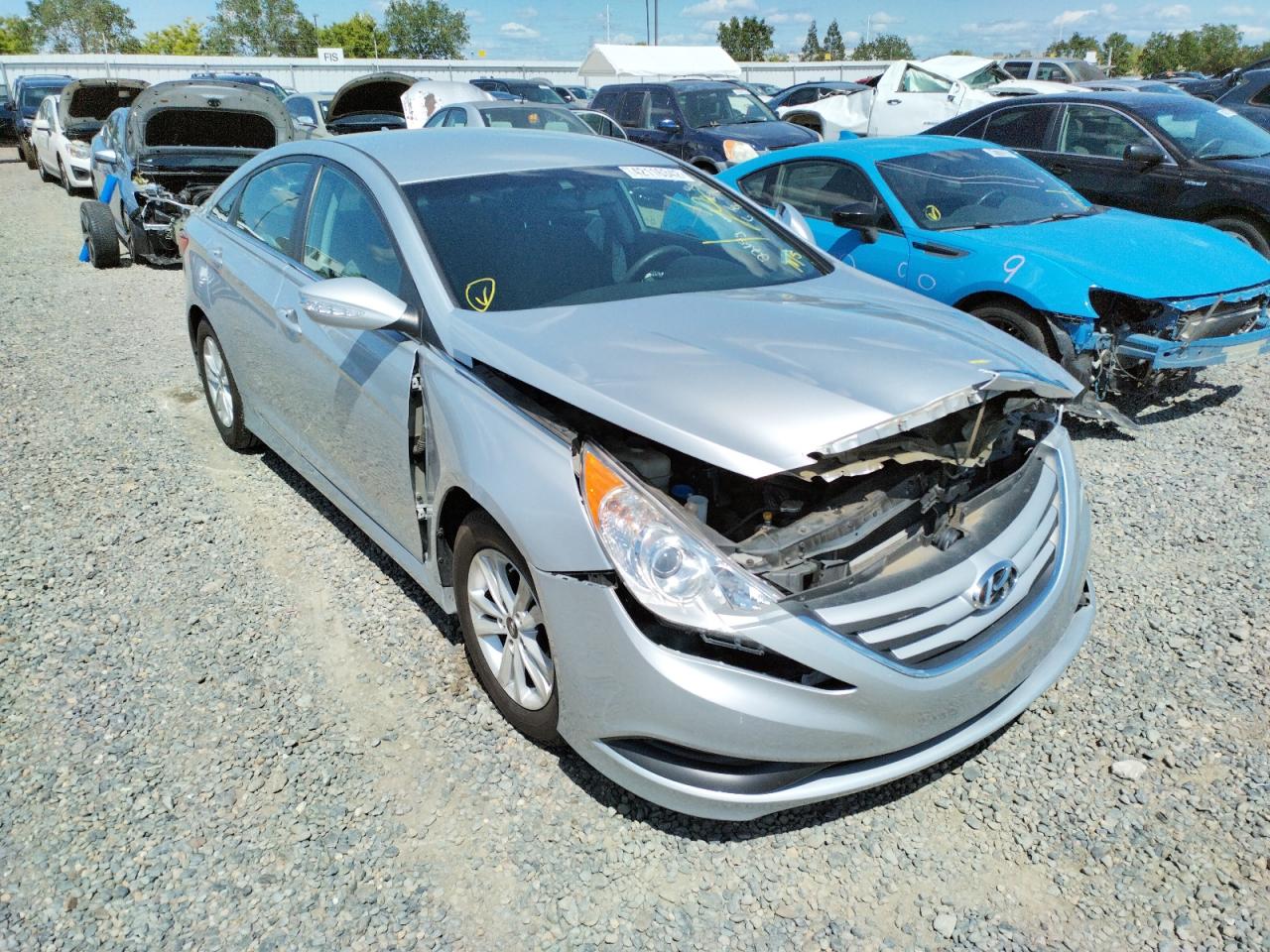 HYUNDAI SONATA GLS 2014 with VIN 5NPEB4AC4EH891176 - Photo from auction