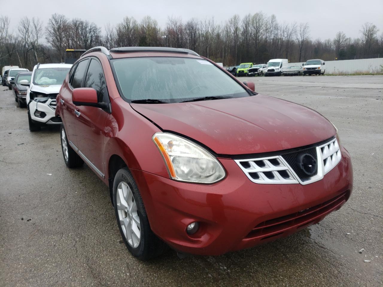 NISSAN ROGUE S 2012 with VIN JN8AS5MV5CW378399 - Photo from auction