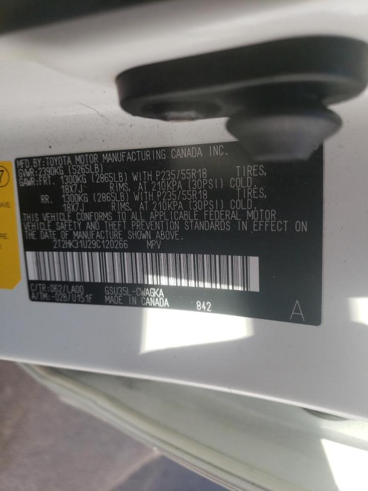 Photo 10 from auction – 2009 LEXUS RX 350 with VIN 2T2HK31U29C120266