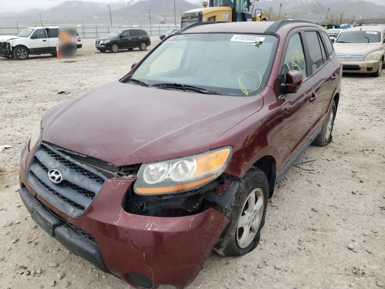 Photo 2 from auction – 2008 HYUNDAI SANTA FE G with VIN 5NMSG13D08H165101