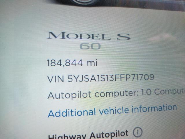 Photo 8 from auction – 2015 TESLA MODEL S 70 with VIN 5YJSA1S13FFP71709