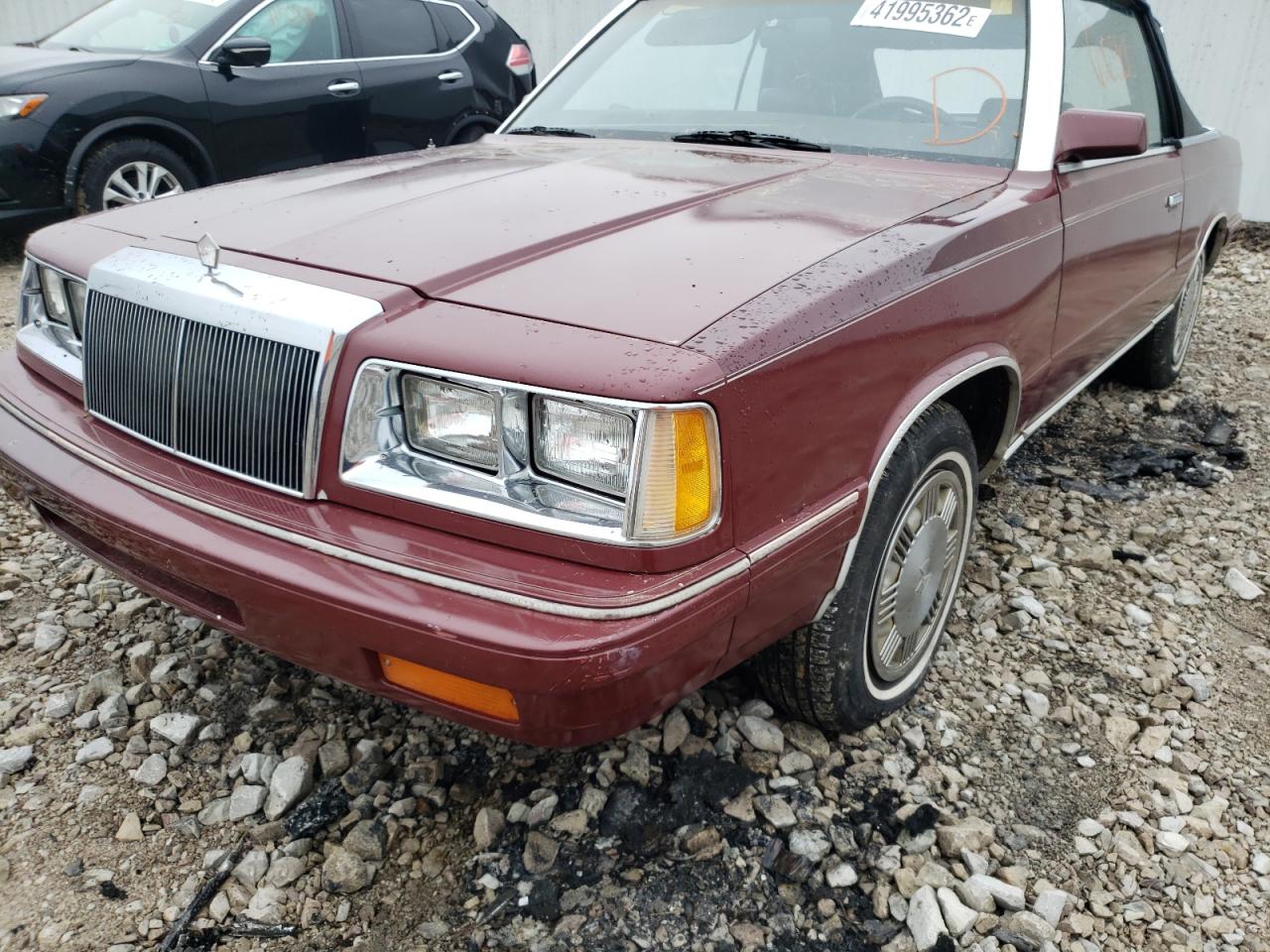 Photo 9 from auction – 1986 CHRYSLER LEBARON with VIN 1C3BC55D7GG270213