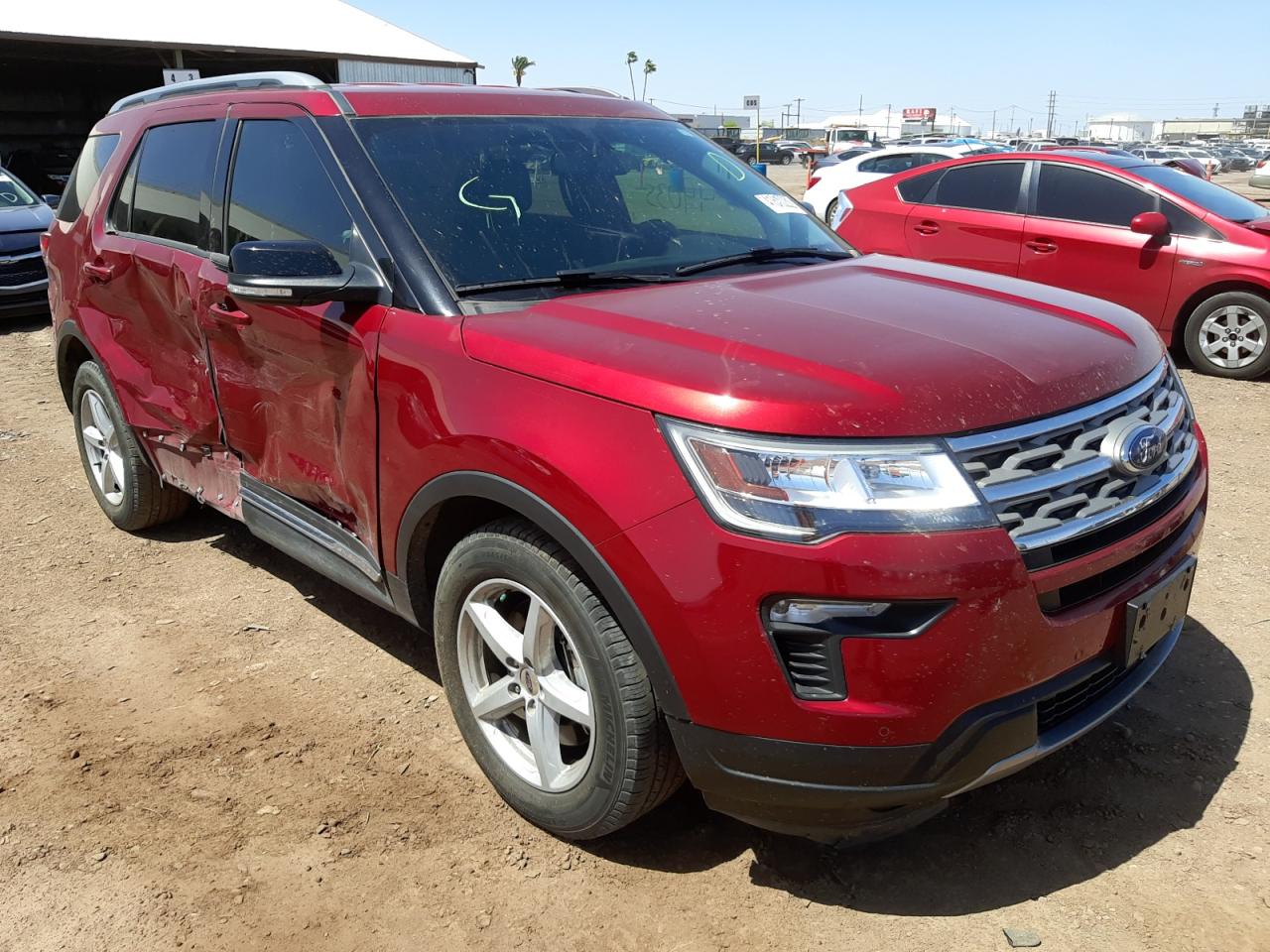 FORD EXPLORER X 2018 with VIN 1FM5K7D8XJGA19779 - Photo from auction