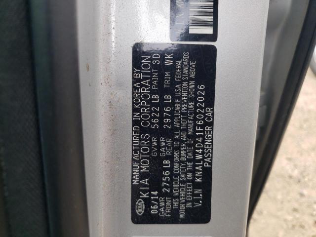 Photo 10 from auction – 2015 KIA K900 with VIN KNALW4D41F6022026