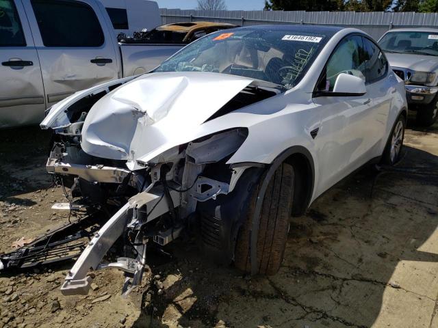 Photo 2 from auction – 2020 TESLA MODEL Y with VIN 5YJYGDEE5LF048190