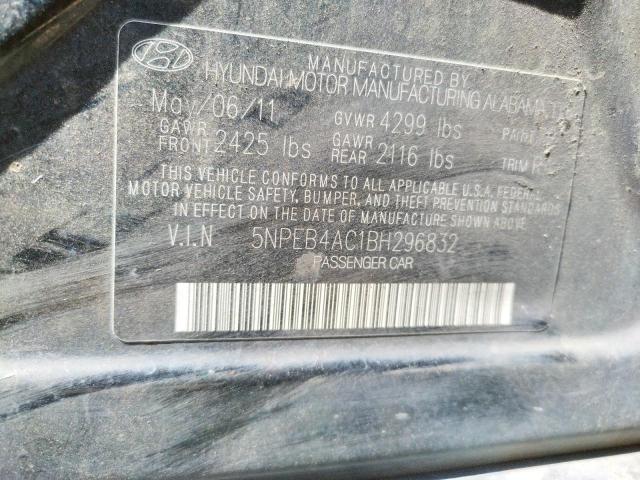 Photo 10 from auction – 2011 HYUNDAI SONATA with VIN 5NPEB4AC1BH296832