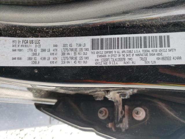 Photo 10 from auction – 2020 RAM 1500 REBEL with VIN 1C6SRFLT3LN135978