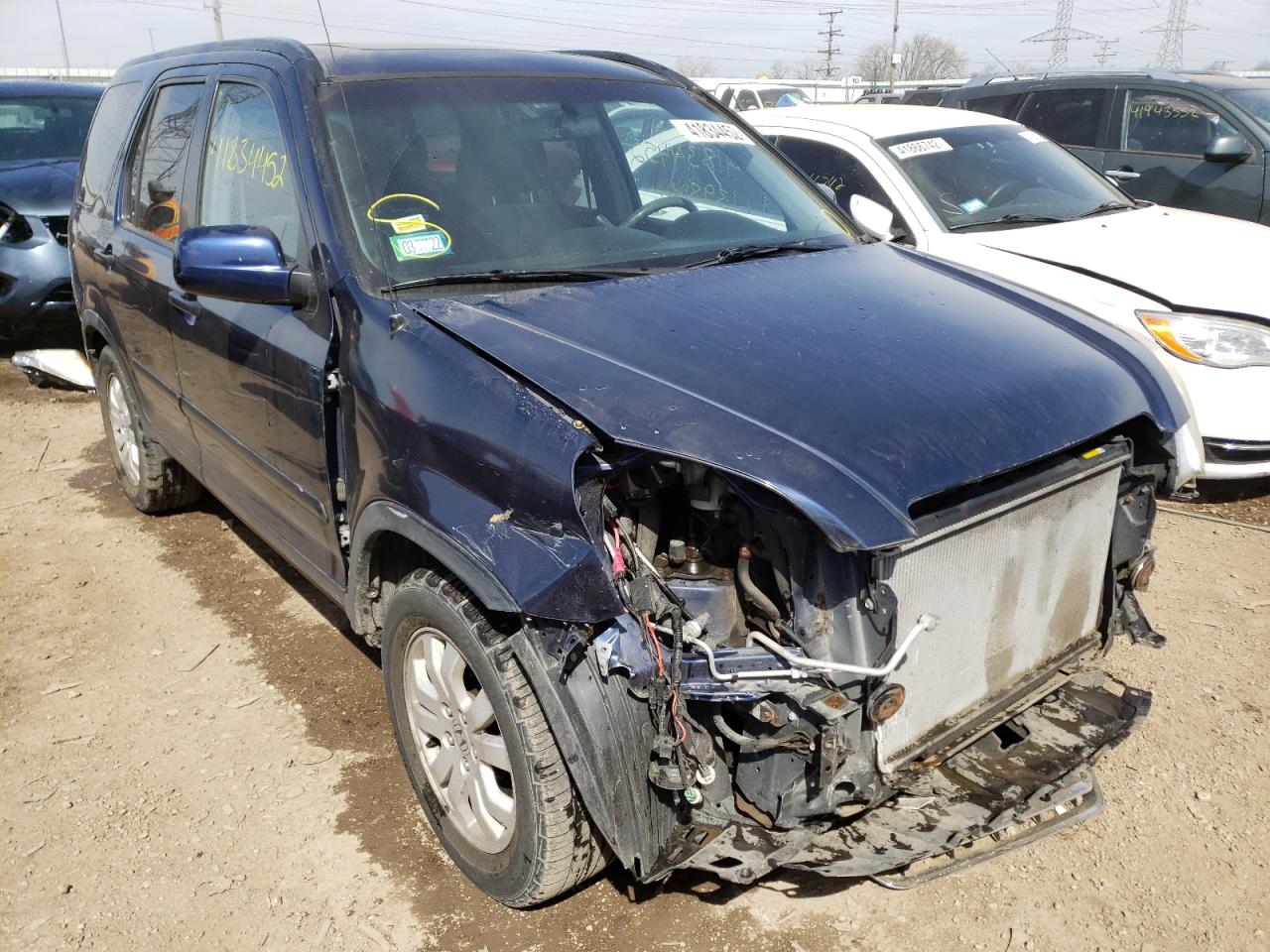 HONDA CR-V EX 2005 with VIN JHLRD78815C030728 - Photo from auction