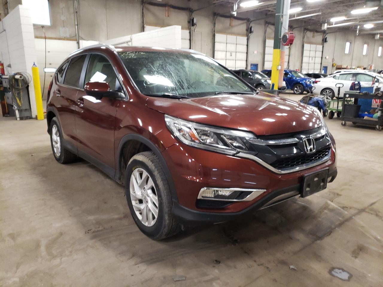 HONDA CR-V EXL 2015 with VIN 2HKRM4H77FH693746 - Photo from auction