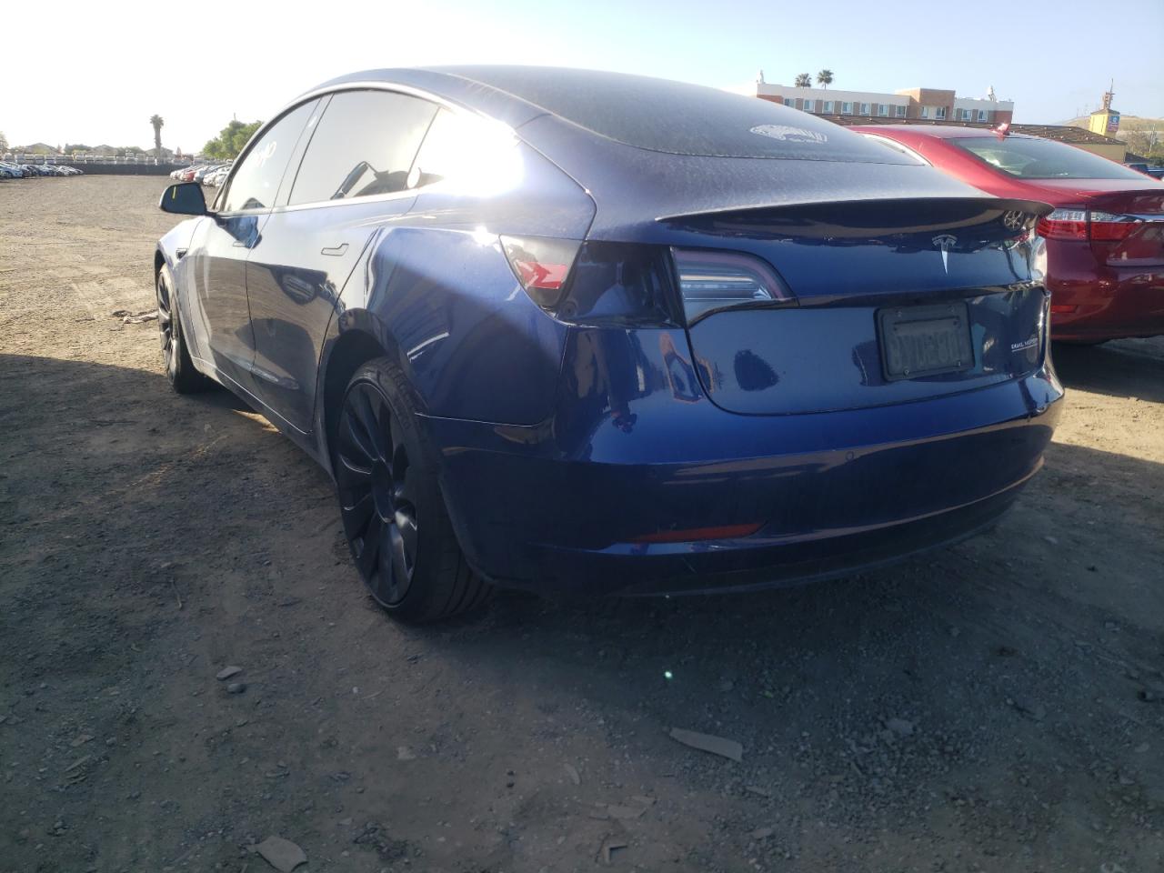 Photo 3 from auction – 2021 TESLA MODEL 3 with VIN 5YJ3E1EC3MF064922