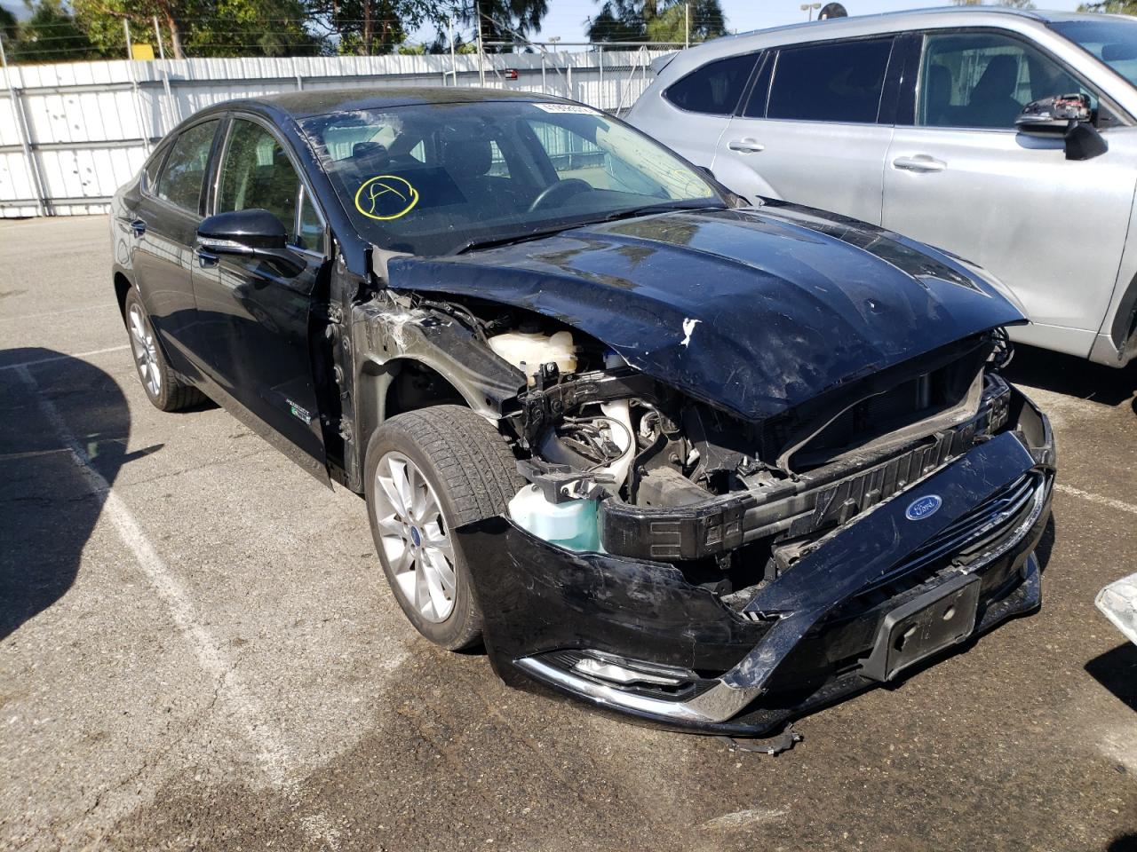 FORD FUSION SE 2017 with VIN 3FA6P0PU5HR368464 - Photo from auction
