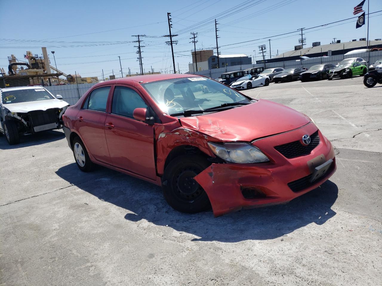 TOYOTA COROLLA BA 2010 with VIN 1NXBU4EE0AZ373893 - Photo from auction