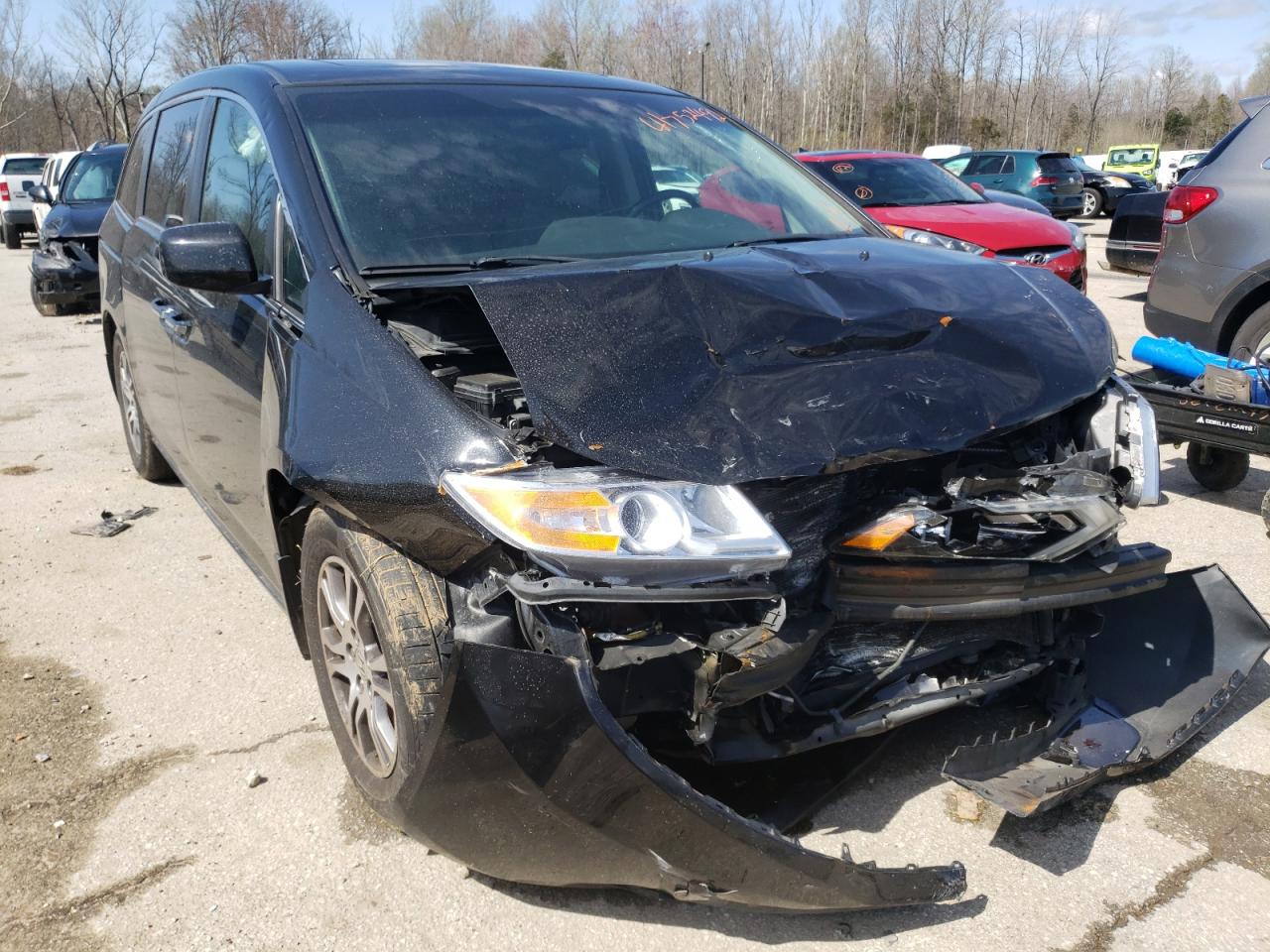 HONDA ODYSSEY EX 2012 with VIN 5FNRL5H68CB059615 - Photo from auction