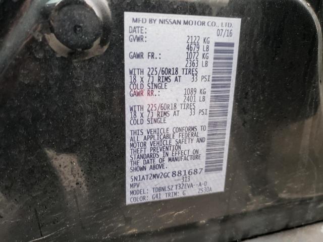 Photo 10 from auction – 2016 NISSAN ROGUE S with VIN 5N1AT2MV2GC881687