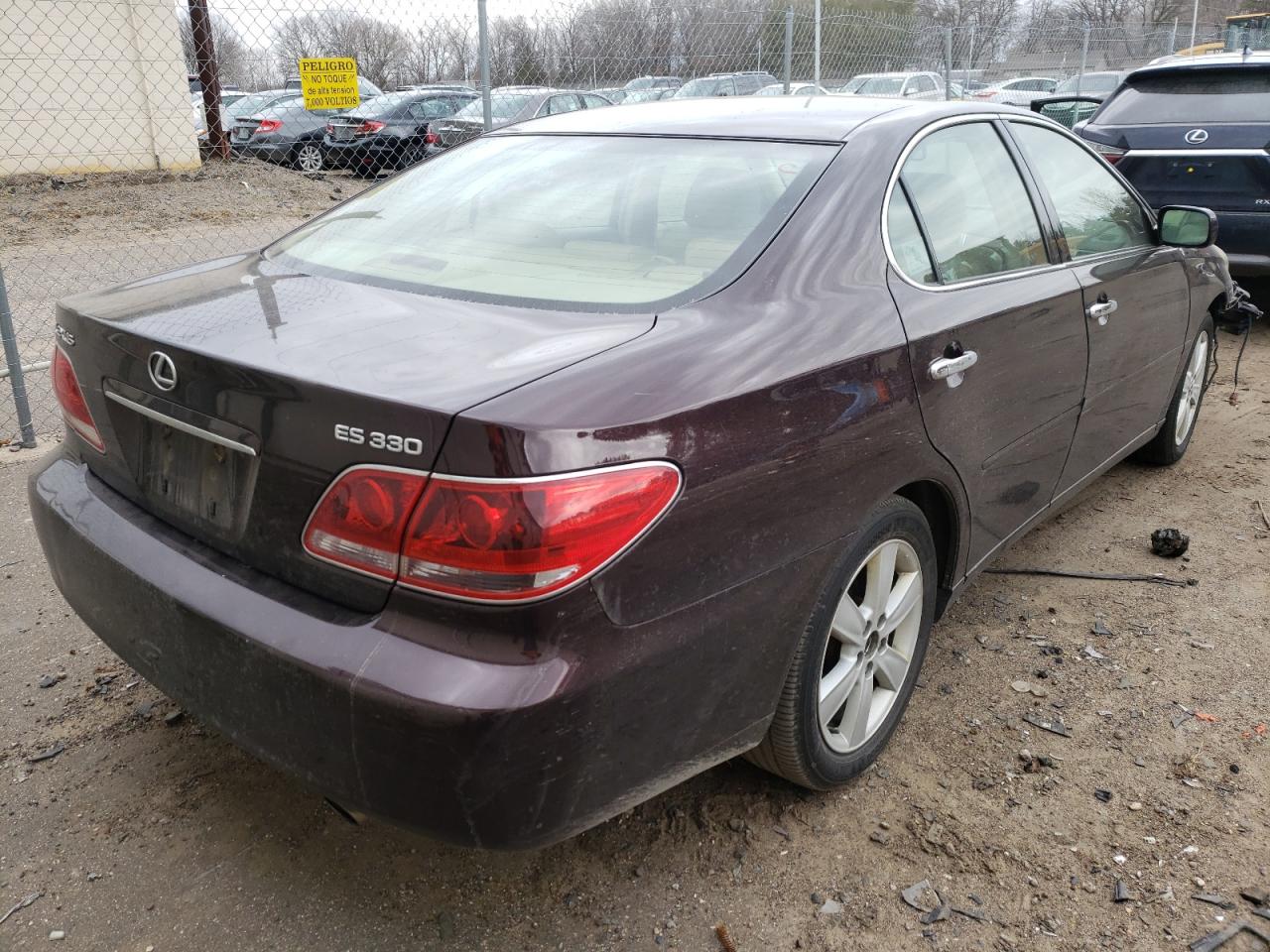 Photo 4 from auction – 2005 LEXUS ES 330 with VIN JTHBA30G055068960