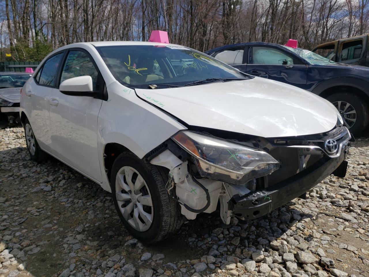 TOYOTA COROLLA L 2015 with VIN 2T1BURHE1FC438574 - Photo from auction