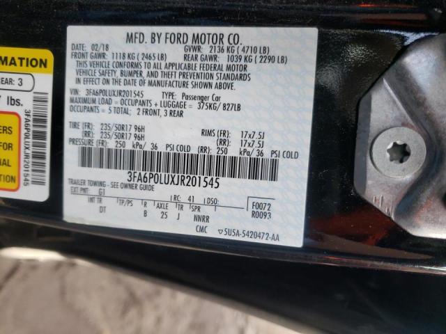 Photo 8 from auction – 2018 FORD FUSION SE with VIN 3FA6P0LUXJR201545