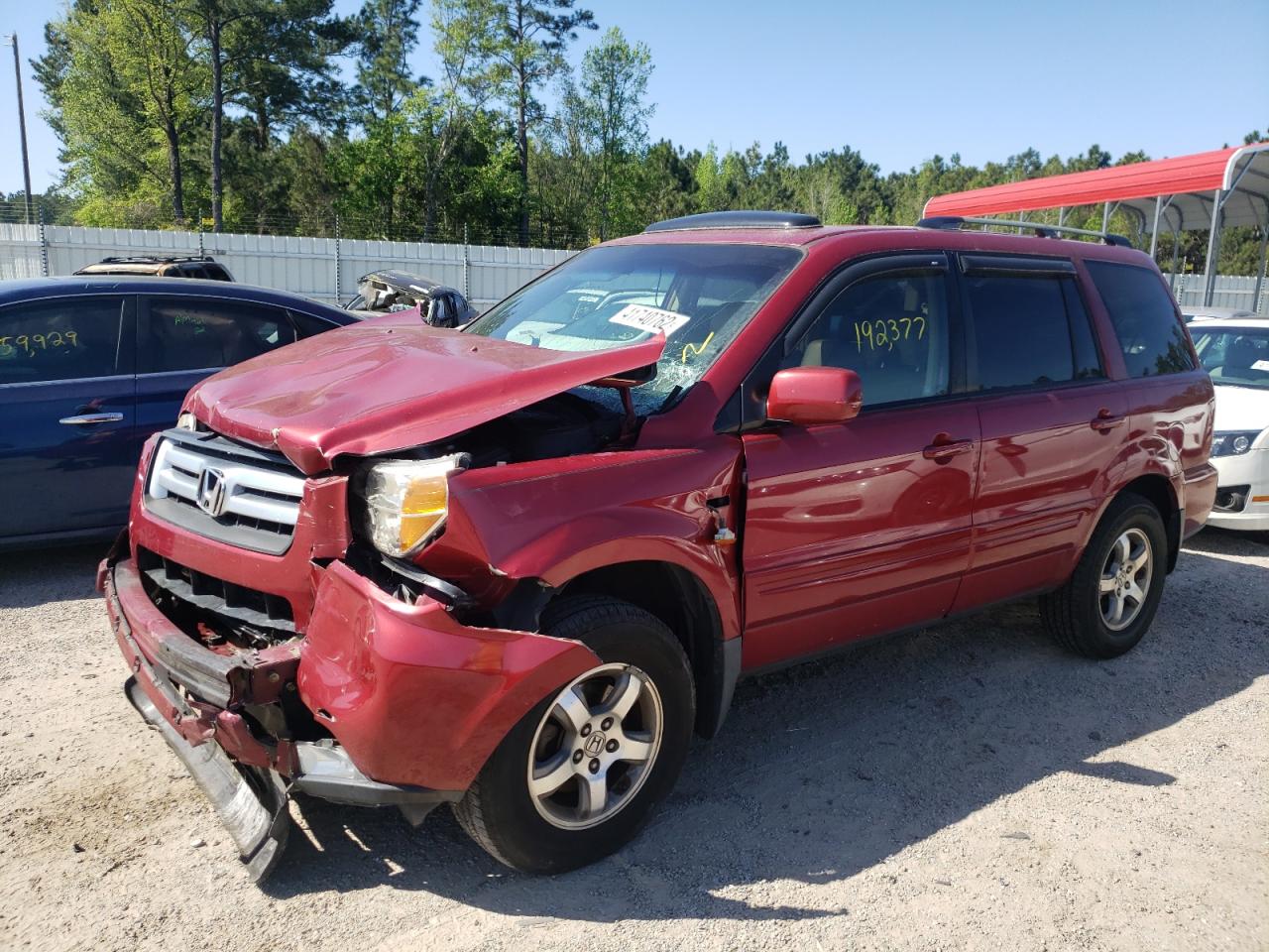 Zdjęcie 2 z aukcji – 2006 HONDA PILOT EX z VIN 5FNYF18516B006617