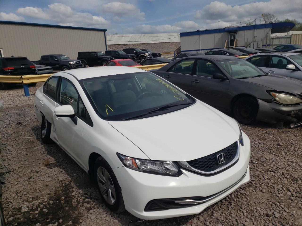 HONDA CIVIC LX 2014 with VIN 19XFB2F57EE051450 - Photo from auction