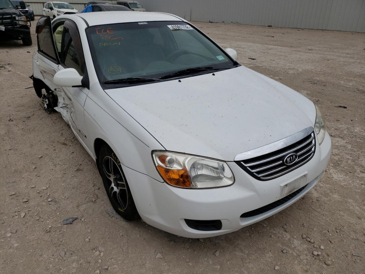 KIA SPECTRA EX 2008 with VIN KNAFE121785542604 - Photo from auction