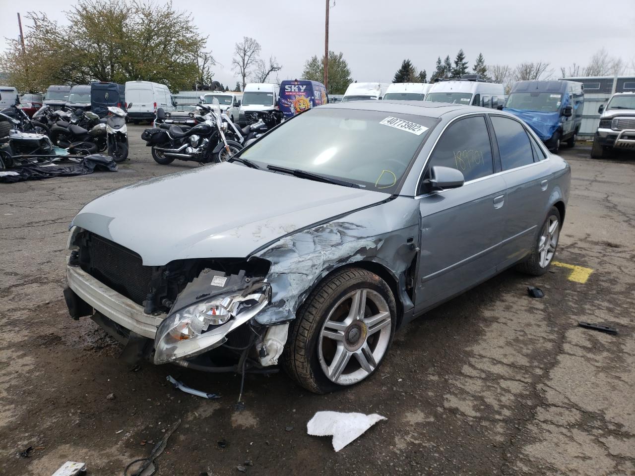 Photo 2 from auction – 2007 AUDI A4 2.0T QU with VIN WAUDF78E87A199681