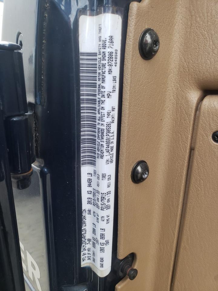 Photo 10 from auction – 2001 JEEP WRANGLER / with VIN 1J4FA49S91P305261