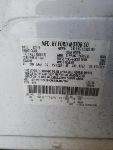 Photo 10 from auction – 2017 FORD EDGE SEL with VIN 2FMPK3J9XHBB30784