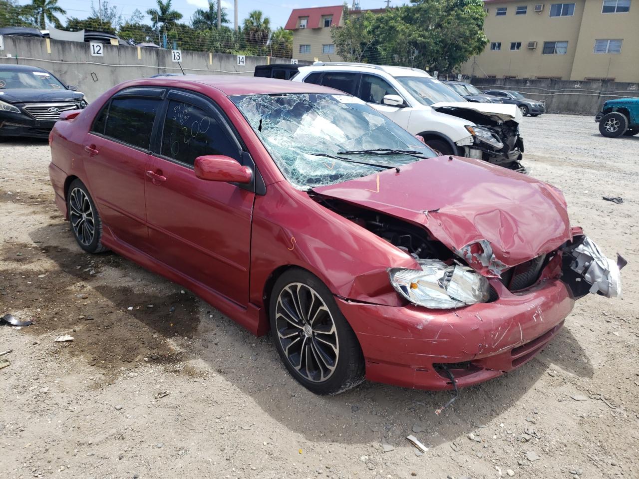 TOYOTA COROLLA CE 2004 with VIN 2T1BR32E34C196200 - Photo from auction