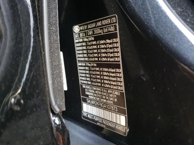 Photo 10 from auction – 2016 LAND ROVER RANGE ROVE with VIN SALWR2KF8GA107873