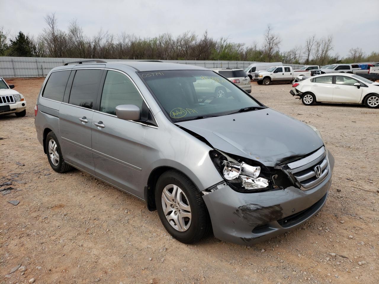 HONDA ODYSSEY EX 2007 with VIN 5FNRL38467B057791 - Photo from auction