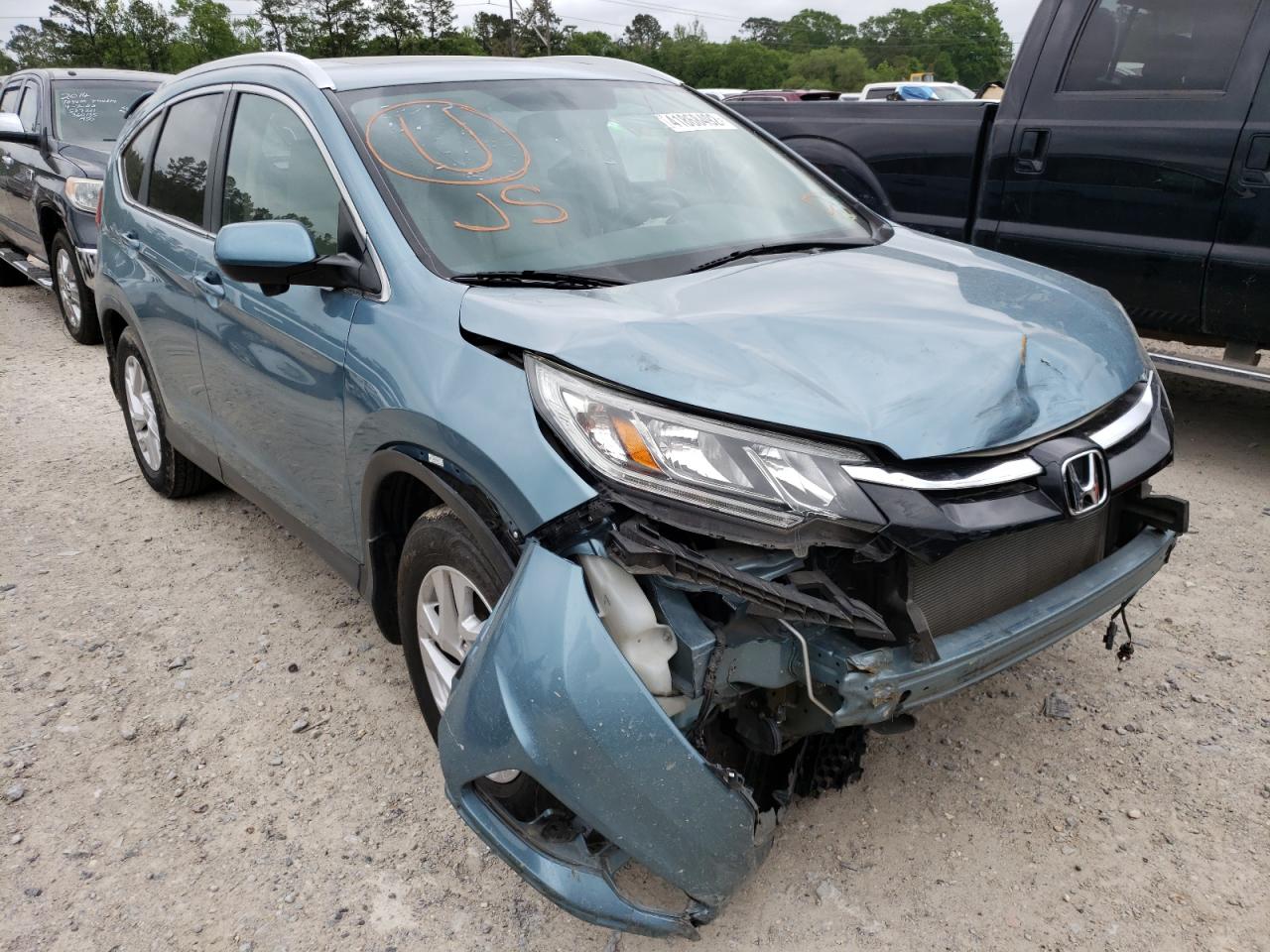HONDA CR-V EXL 2015 with VIN 2HKRM3H77FH524157 - Photo from auction