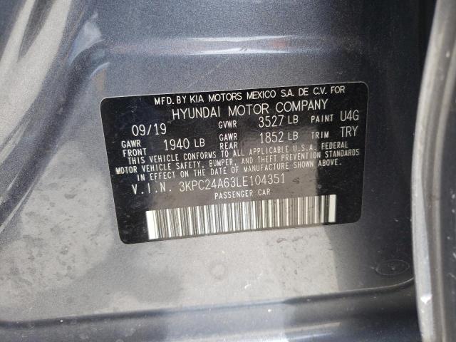 Photo 10 from auction – 2020 HYUNDAI ACCENT SE with VIN 3KPC24A63LE104351