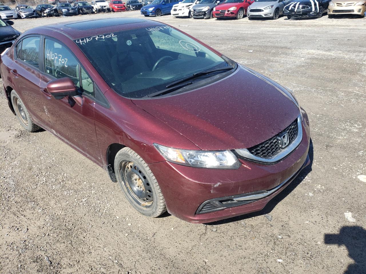 HONDA CIVIC LX 2014 with VIN 2HGFB2F54EH001952 - Photo from auction