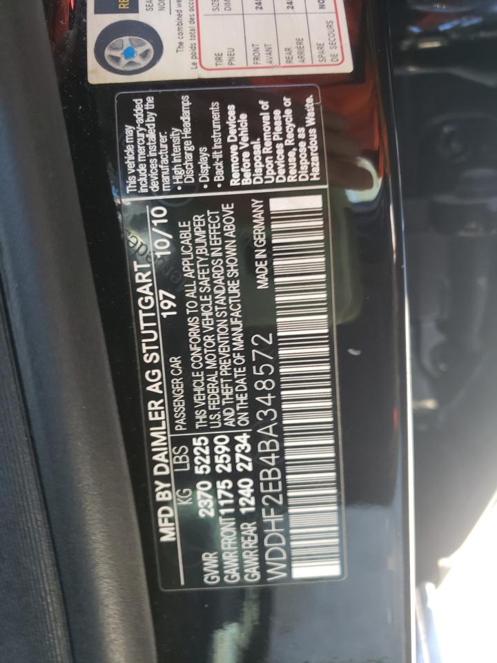 Photo 10 from auction – 2011 MERCEDES-BENZ E 350 BLUE with VIN WDDHF2EB4BA348572