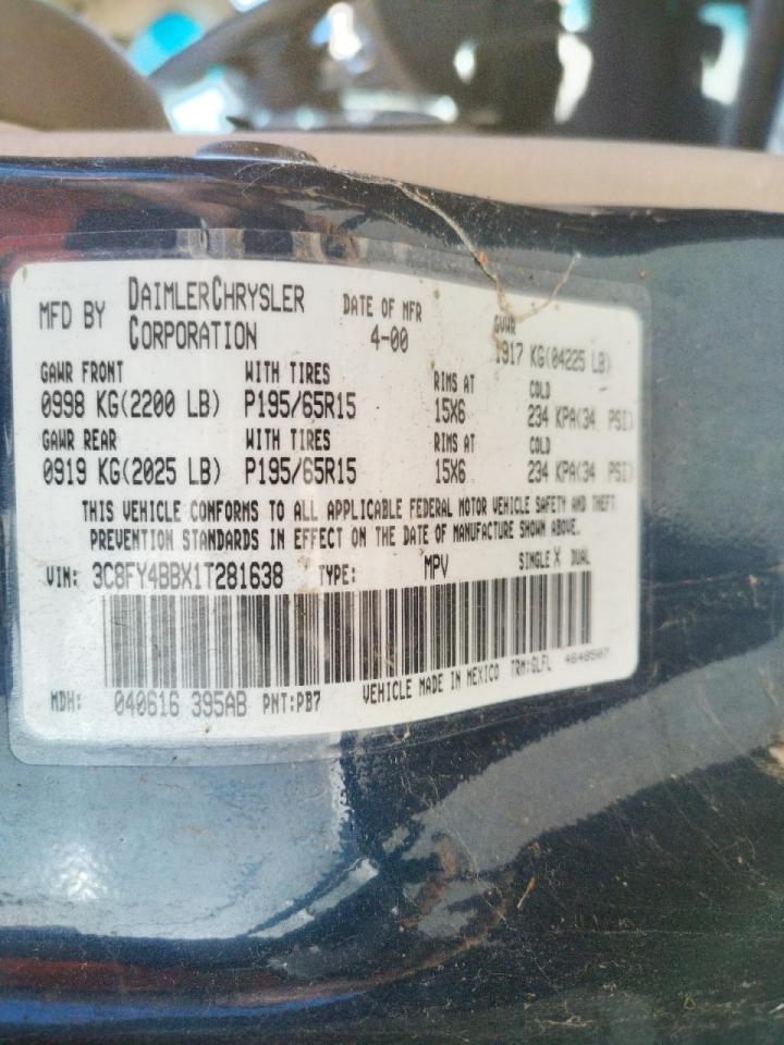 Photo 10 from auction – 2001 CHRYSLER PT CRUISER with VIN 3C8FY4BBX1T281638