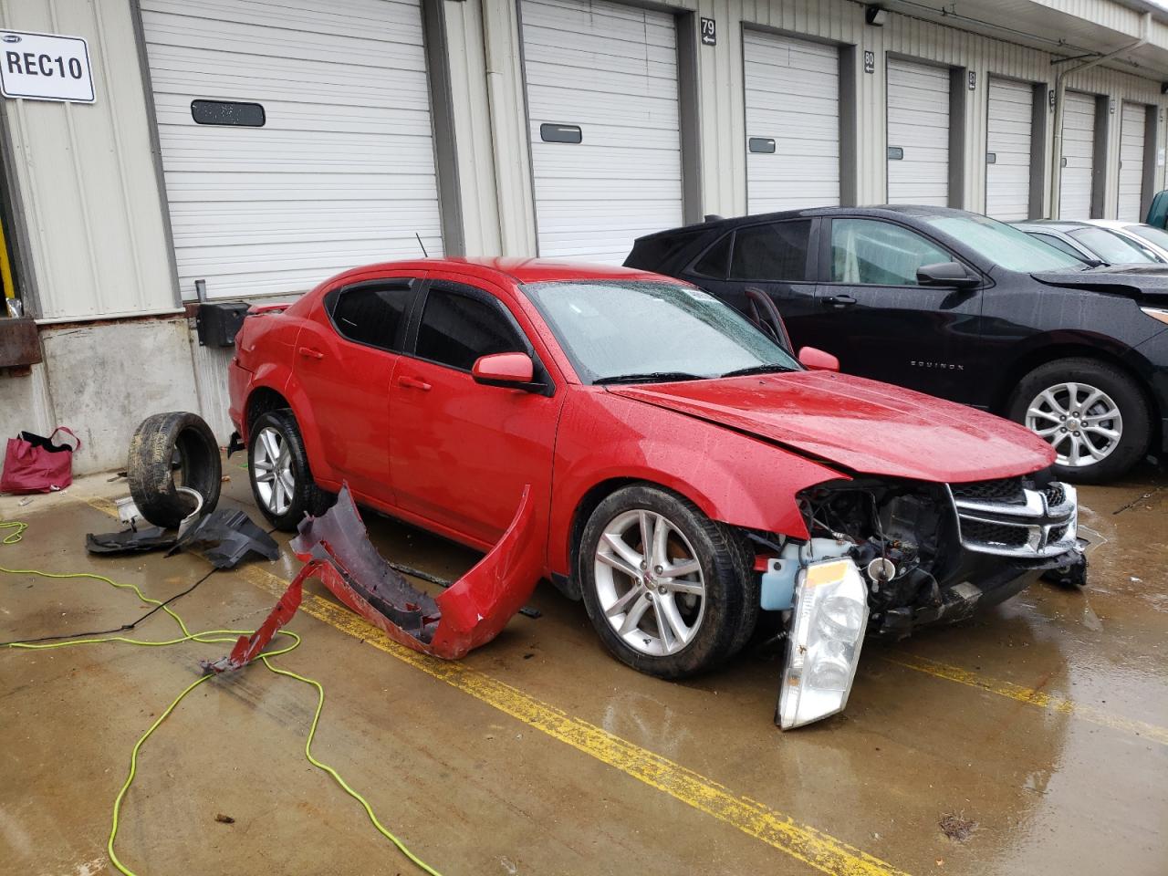 DODGE AVENGER SX 2012 with VIN 1C3CDZCB8CN312825 - Photo from auction