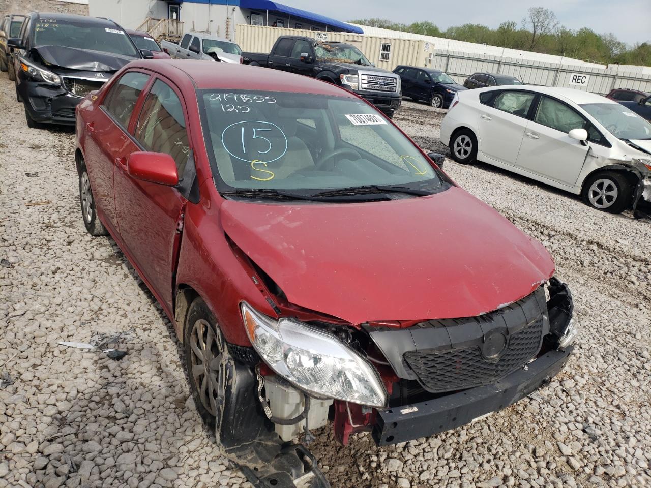 TOYOTA CAROLLA 2009 with VIN JTDBL40EX99079396 - Photo from auction
