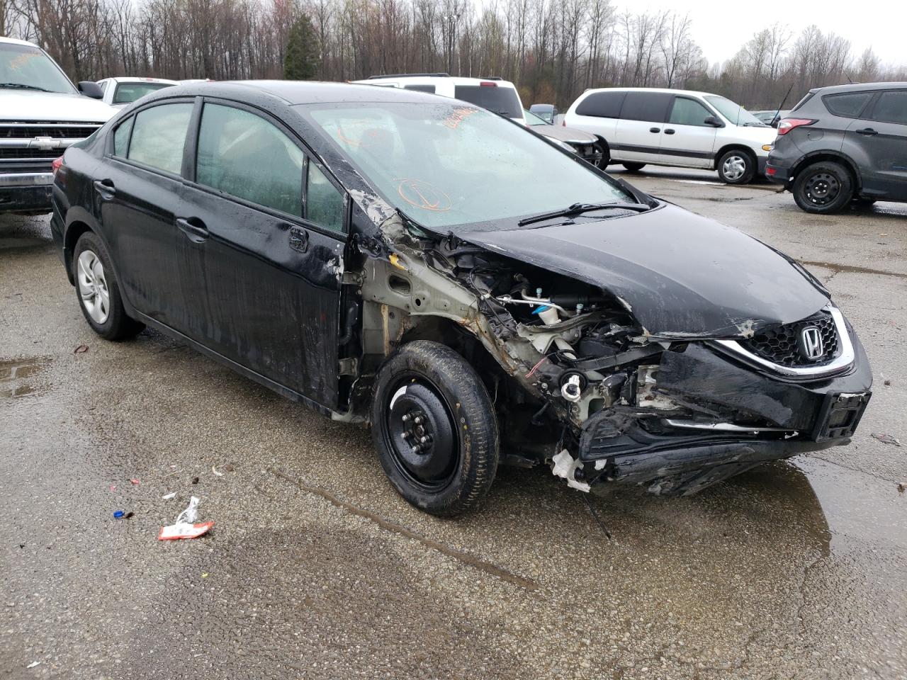 Photo 1 from auction – 2013 HONDA CIVIC LX with VIN 19XFB2F57DE016793
