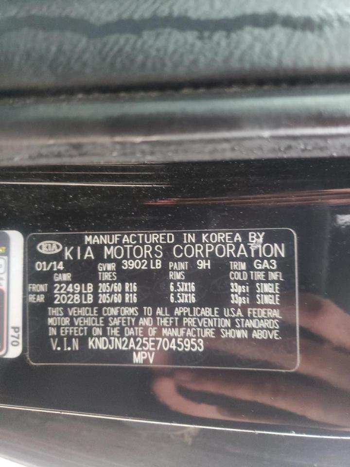 Photo 10 from auction – 2014 KIA SOUL with VIN KNDJN2A25E7045953