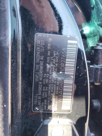 Photo 10 from auction – 2001 BMW 740 IL with VIN WBAGH83411DP27658