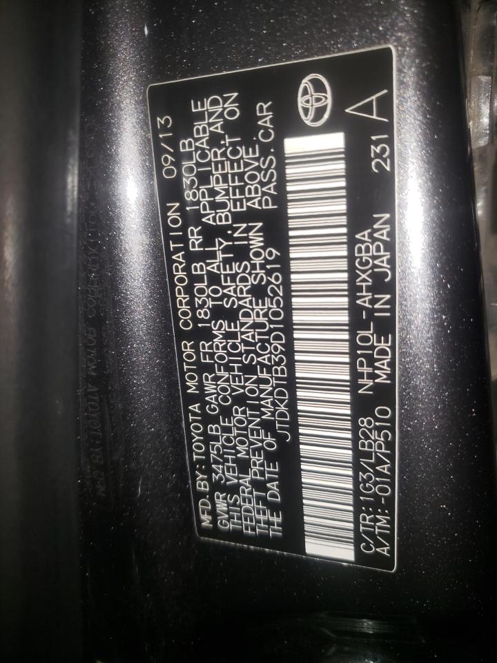 Photo 10 from auction – 2013 TOYOTA PRIUS C with VIN JTDKDTB39D1052619