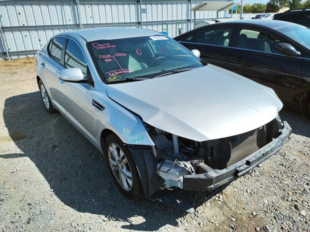 KIA OPTIMA LX 2013 with VIN 5XXGM4A78DG123832 - Photo from auction